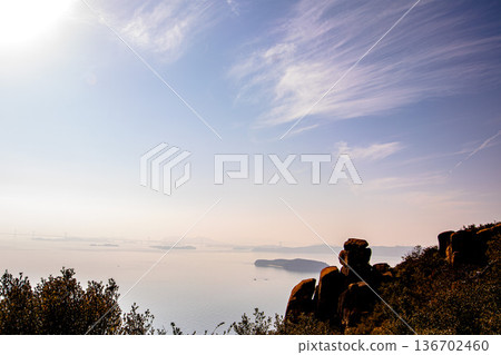 The natural beauty of the Seto Inland Sea seen from Niko Niko Rock The natural beauty of the Seto Inland Sea seen from Niko Niko Rock 136702460