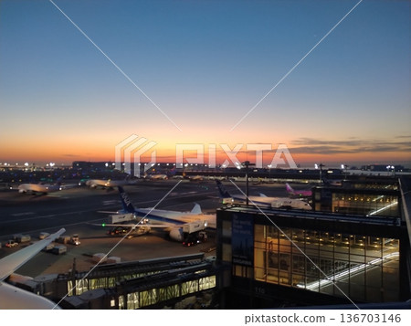 機場日出 136703146