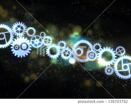 Space Steampunk Background Space Steampunk Background 136703782