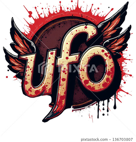 The image shows the logo - Unidentified Flying Object The image shows the logo - Unidentified Flying Object 136703807