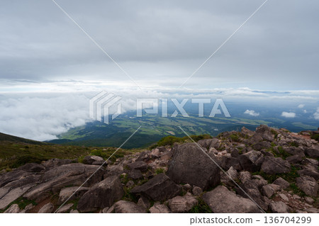 The view from the summit of Mount Kuju 136704299