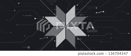 Ukrainian moderm technology background for science and business theme Ukrainian moderm technology background for science and business theme 136704347