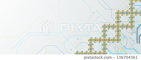 Ukrainian moderm technology background for science and business theme Ukrainian moderm technology background for science and business theme 136704361