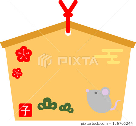 帶有老鼠圖案的EMA圖標 136705244