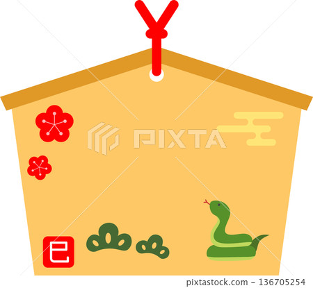 帶有蛇圖案的祭祀牌匾圖標 136705254