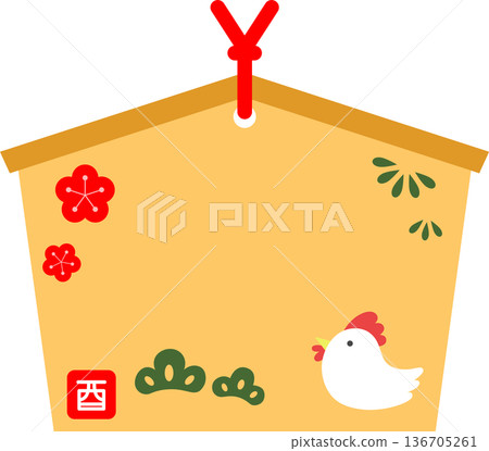 Ema icon with a bird on it 136705261
