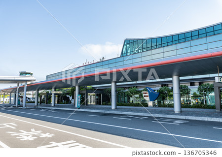 晴空萬裡下的釧路機場(丹頂釧路機場),北海道釧路市 晴空萬裡下的釧路機場(丹頂釧路機場),北海道釧路市 136705346