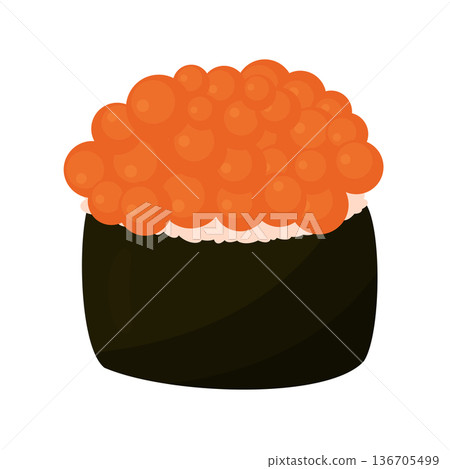 sushi with caviar sushi with caviar 136705499