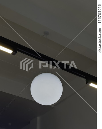 Modern minimal cafe shop and restaurant interior 136705926