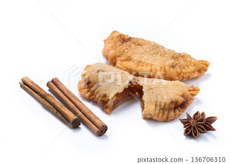 Homemade sweet pumpkin empanadillas Homemade sweet pumpkin empanadillas 136706310