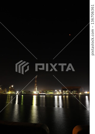 工業園區、波光粼粼的海景與夜景、永續發展目標 136706361