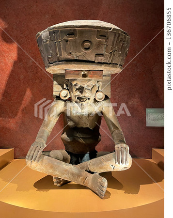 Exhibits at Mexico's National Museum of Anthropology 136706855