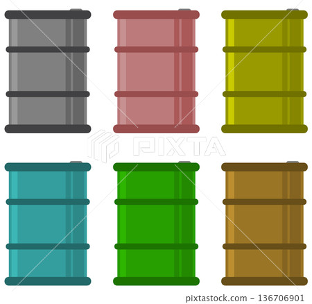 用於儲存和堆放工業燃料或油的油桶示意圖 用於儲存和堆放工業燃料或油的油桶示意圖 136706901