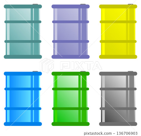 用於儲存和堆放工業燃料或油的油桶示意圖 136706903