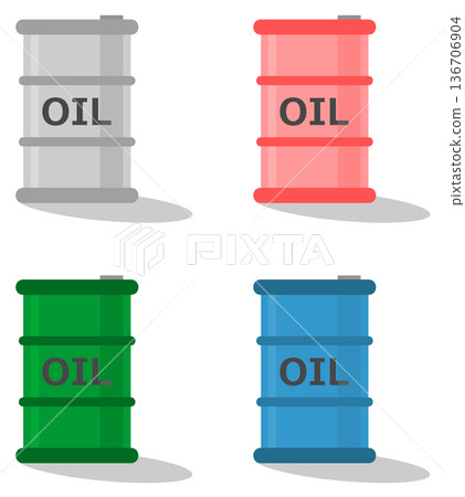 用於儲存和堆放工業燃料或油的油桶示意圖 136706904