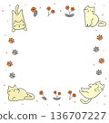 Scandinavian-style cat frame 136707227
