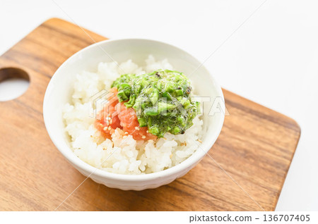 仙人掌配山形高湯和明太子飯 仙人掌配山形高湯和明太子飯 136707405
