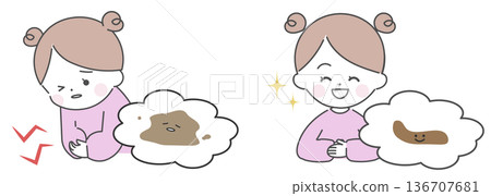 Children's diarrhea and healthy stools: before and after 136707681