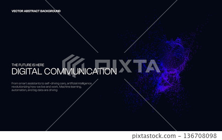 Ai tech background with abstract dot sphere pattern. Design education, big data, future digital network, business connect and science concept for banner, web or presentation. Ai tech background with abstract dot sphere pattern. Design education, big data, future digital network, business connect and science concept for banner, web or presentation. 136708098