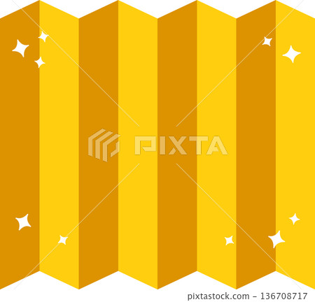 閃亮的折疊屏風插圖框架 136708717