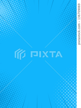 Concentrated lines and halftone blue/light blue background material Concentrated lines and halftone blue/light blue background material 136709069