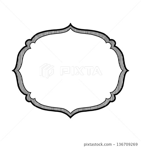 Frame line illustration 136709269