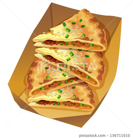 delicious beef crunch shawarma wrap 136711010