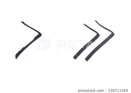 the forward and fast forward symbol with marker 136711369