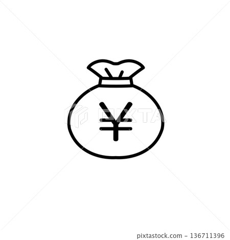 Simple and cute money investment material 136711396
