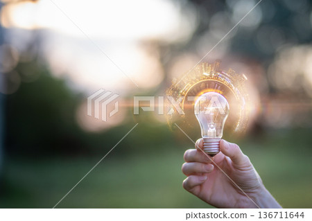 Bright ideas in hand 136711644
