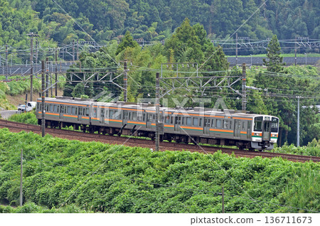 Tokaido Main Line, Kikugawa-Kanaya, JR Central, 211 series, SS6 formation (Shizuoka) 136711673
