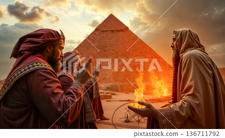 A majestic killer whale gracefully swims through the water, captured in slow motion 136711792