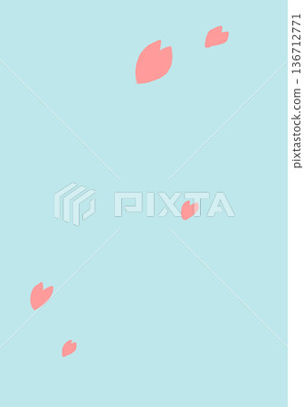 Cherry blossom blizzard vertical simple Cherry blossom blizzard vertical simple 136712771