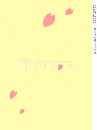 Cherry blossom blizzard vertical simple Cherry blossom blizzard vertical simple 136712772