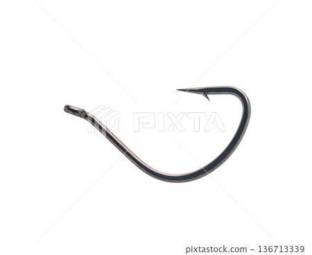 Fishing tackle, hook close-up Fishing tackle, hook close-up 136713339
