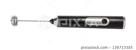 mini coffee mixer on a white isolated 136713385