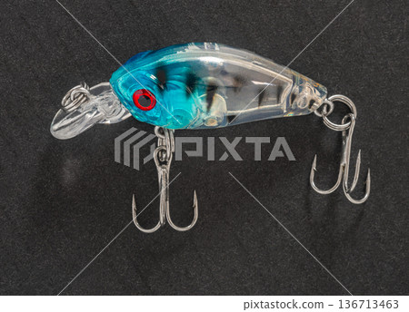 Fishing tackle, wobbler close-up 136713463