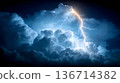 Thunderstorm lightning. Perfect for background 136714382