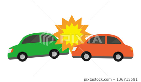 Two-car rear-end collision Two-car rear-end collision 136715581