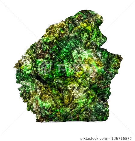 Uranium Ore Rock, 3D rendering 136716875