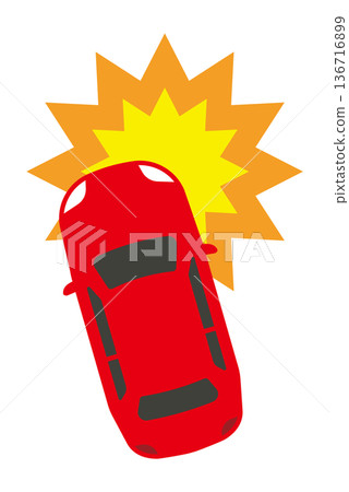 相撞的汽車 相撞的汽車 136716899