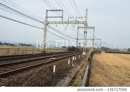 近鐵奈良線軌道（奈良縣奈良市大和西大寺站～新大宮站） 136717060