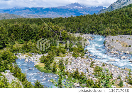 Hiking the W-Trek in Torres Del Paine 136717088