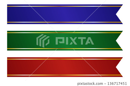 Luxury ribbon title frame set Luxury ribbon title frame set 136717451