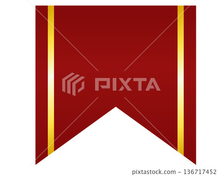 Luxury short ribbon frame (red) 136717452