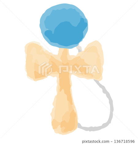 May's Easy Watercolor Illustration Series for Kindergartens and Nurseries | Kendama (Children's Day) 136718596
