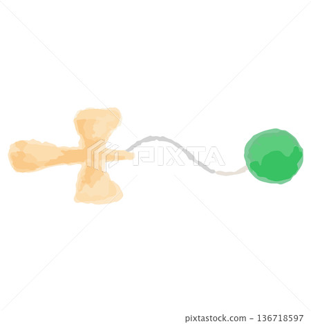 May's Easy Watercolor Illustration Series for Kindergartens and Nurseries | Kendama (Children's Day) 136718597