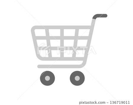 Illustration of a shopping cart icon Illustration of a shopping cart icon 136719011