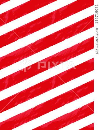 Crayon-drawn textured diagonal stripes (white and red) Crayon-drawn textured diagonal stripes (white and red) 136719021