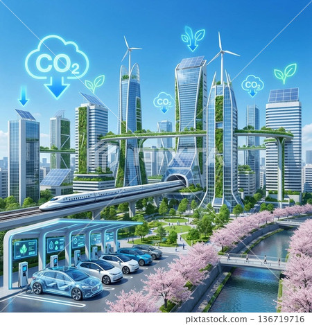 Vision of a decarbonized society: A city aiming for zero CO2 emissions Vision of a decarbonized society: A city aiming for zero CO2 emissions 136719716